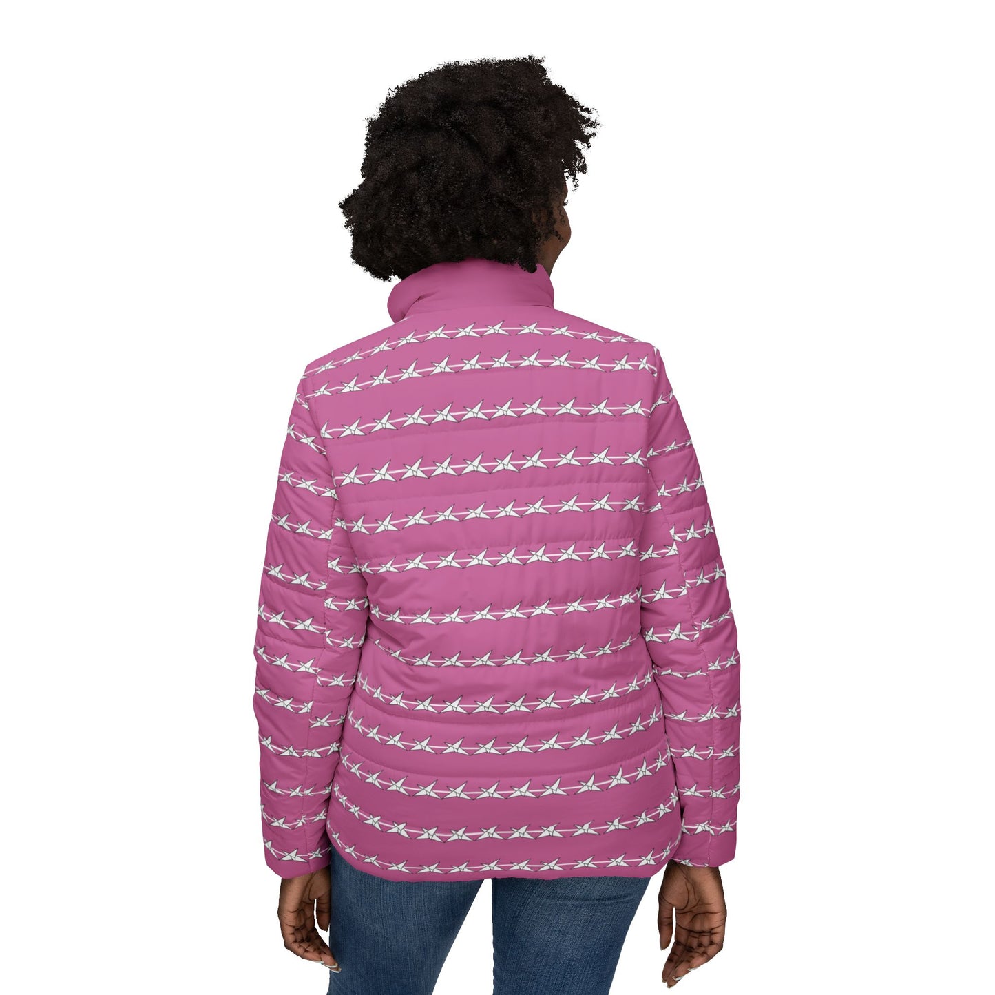 Women's Barbwire Origami Puffer