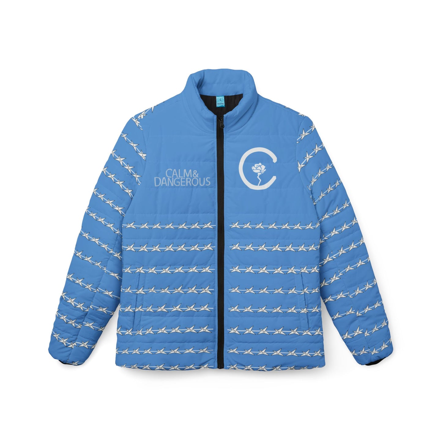 Women's Barbwire Origami Puffer (light blue)